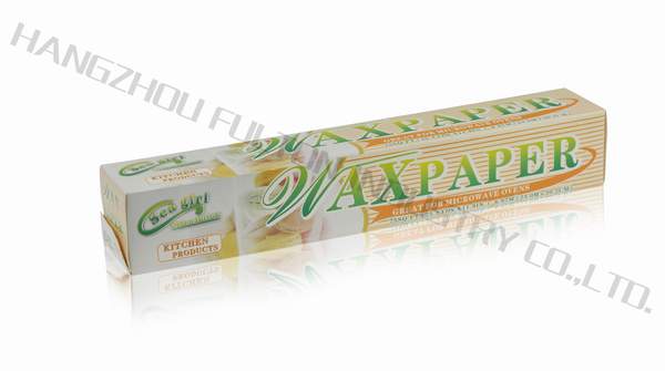 Wax paper for food wrapping