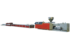 pvc wood plastic profile extrusion line