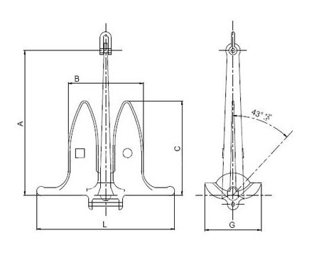 Snug Stowing Anchor