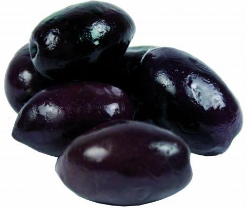 Whole black olives