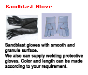Sandblast glove,rubber glove,safety glove