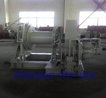 Hydraulic windlass mooring winch