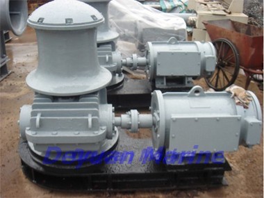 electrical anchor and mooring rope capstan
