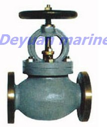 cast steel flanged straight-through globe valve