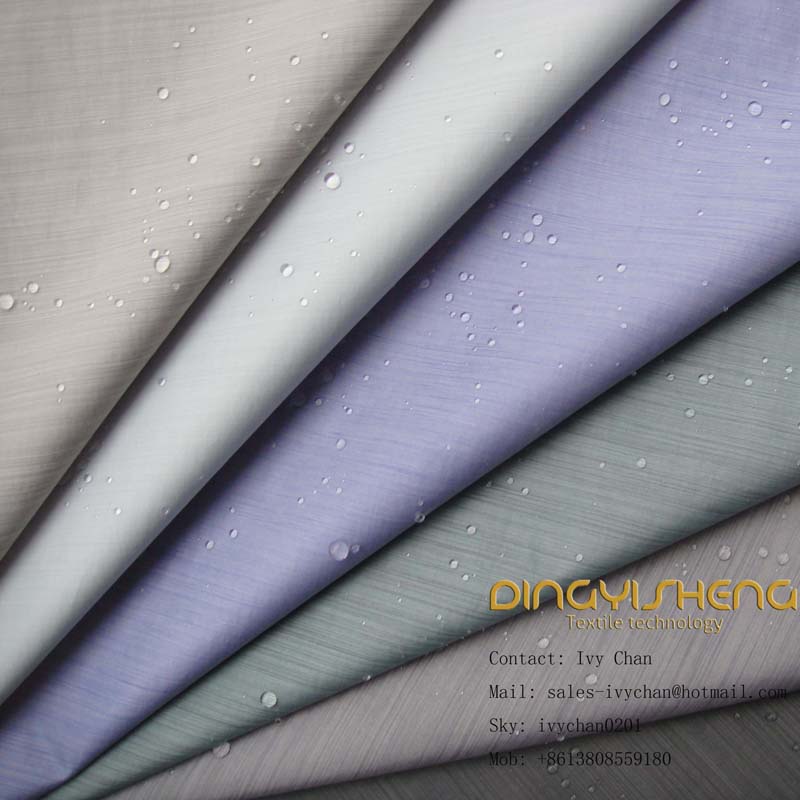 Polyester and nylon interweave stripe fabric
