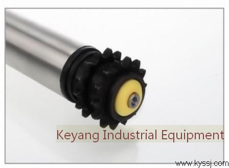 Polymer sprocket accumulating roller