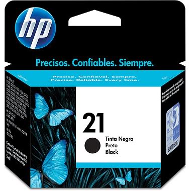 HP original ink cartridge c9351a no.21 bk