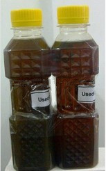 used cooking oil.
