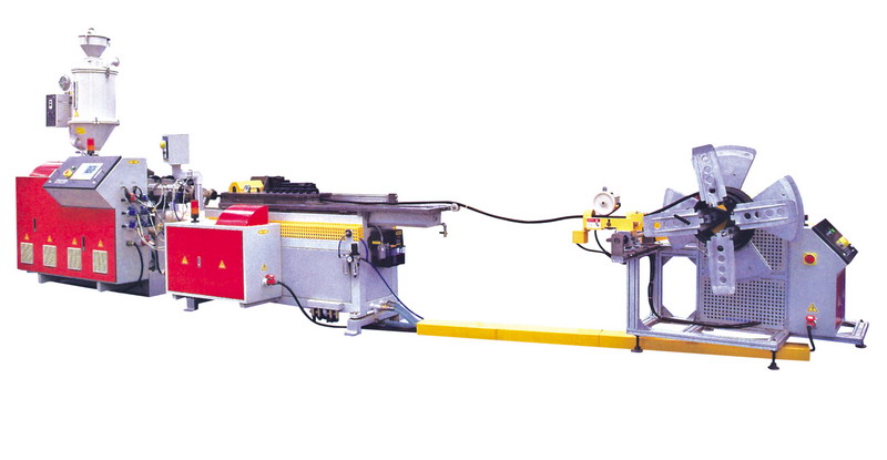 PE-PVC Single Wall Corrugated Pipe Production Line