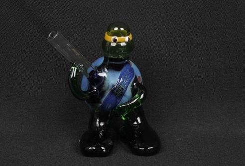 small animal glass hand smoking pipe