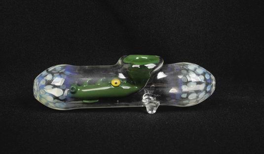 tobacco pipe and glass hand smoking pipe