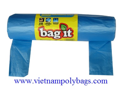 T-shirt plastic bags on roll