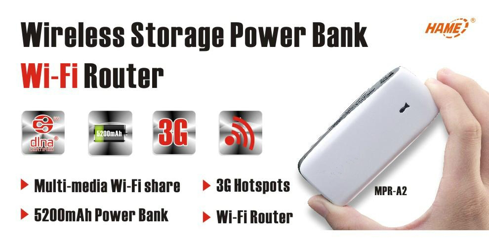wireless power bank router 3g wifi