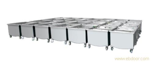 flow of pickled stainless steel trough