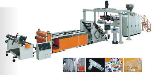 Transparent PVC film extrusion production line