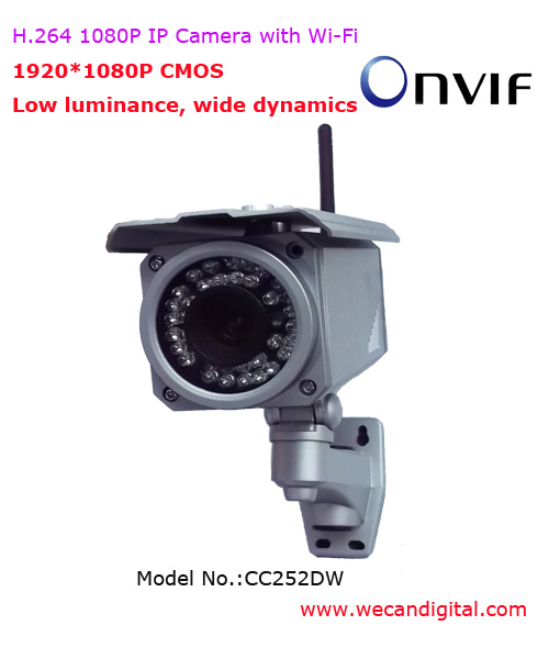 H.264 1080P Outdoor Infrared WIFI IP Camera
