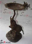 cast iron bird bath
