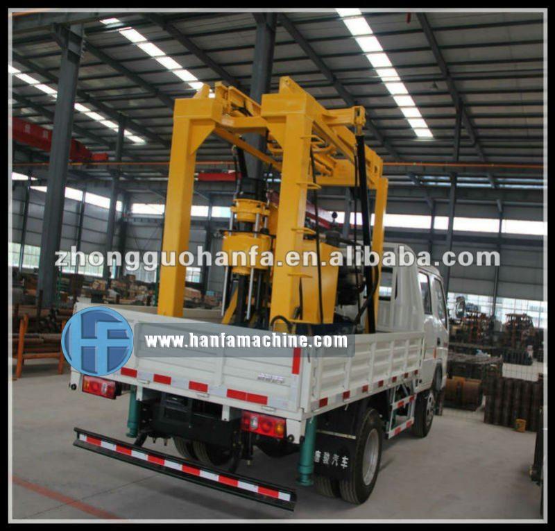 Truck mounted water well drilling rig , HFT200