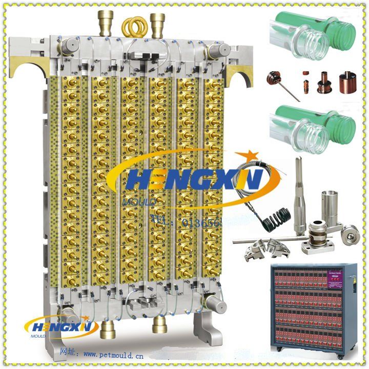 72 cavity PET preform mould with hot runner