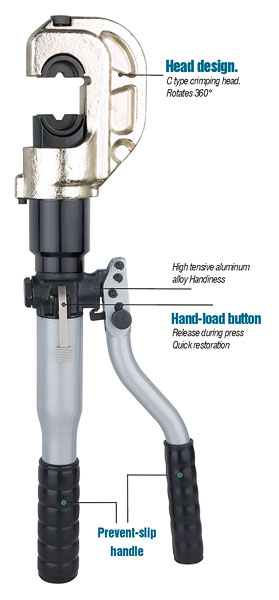 Hydraulic crimping tool