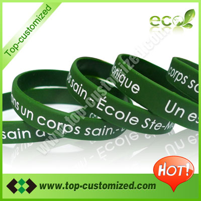 Custom silicone bracelet