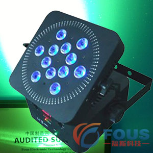 12 10W Quad-LED Wireless Battery LED Flat Par