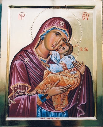 Byzantine icon of Virgin with Child