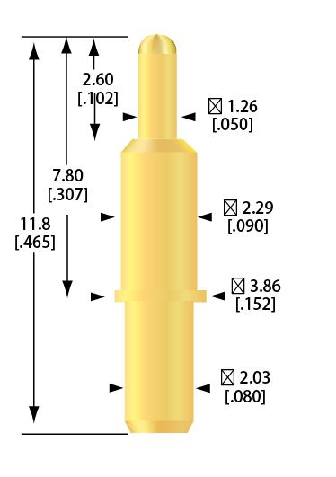 Battery Test probes Spring connector