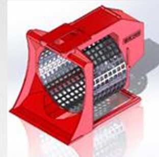 VOLVO ZL802 excavator rotary screening bucket