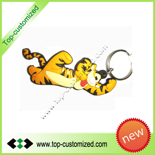 Pvc rubber key chain