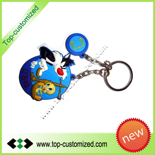 Rubber promotion keyring