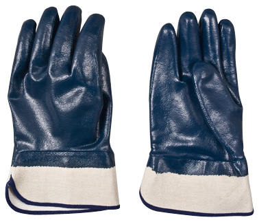 Working nitrile gloves with safety cuff