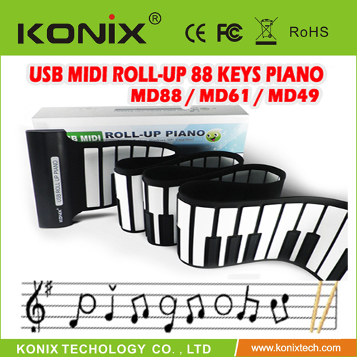 88keys USB Roll Up Piano Wholesale