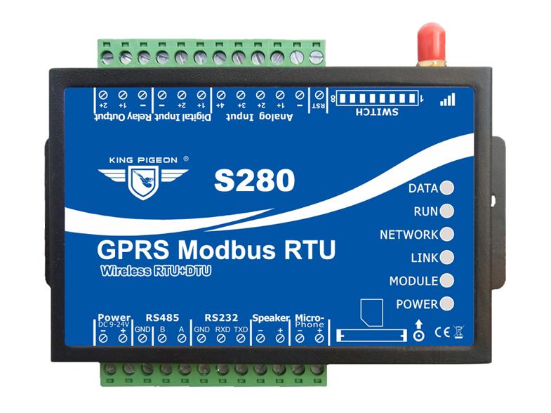 GPRS Modbus RTU S280(4AIN, 2DIN,2DOUT)