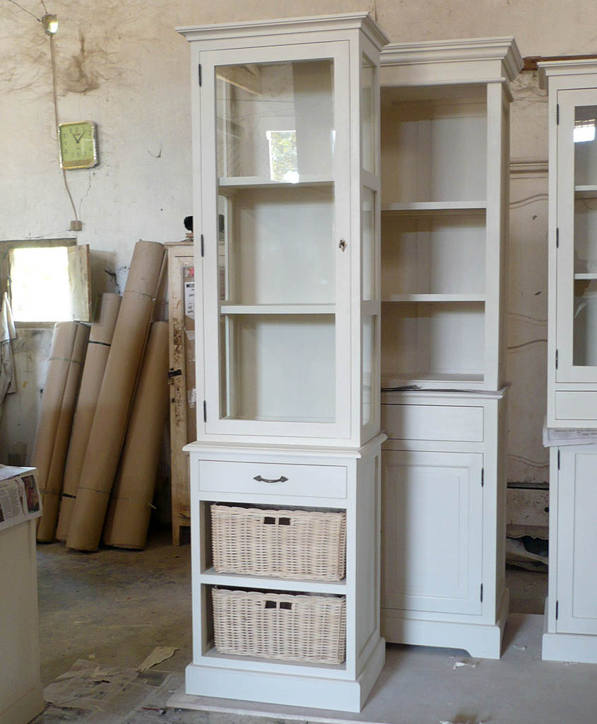Painted bookcase kubu drawer small
