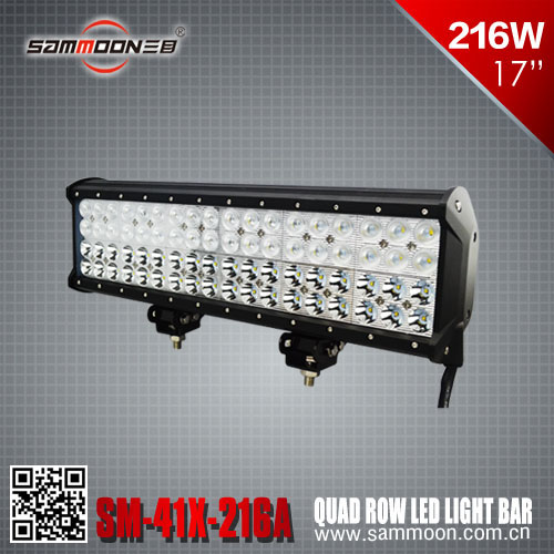 17 Inch 216W Quad Row LED Light Bar