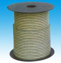 Carton fiber packing with aramid