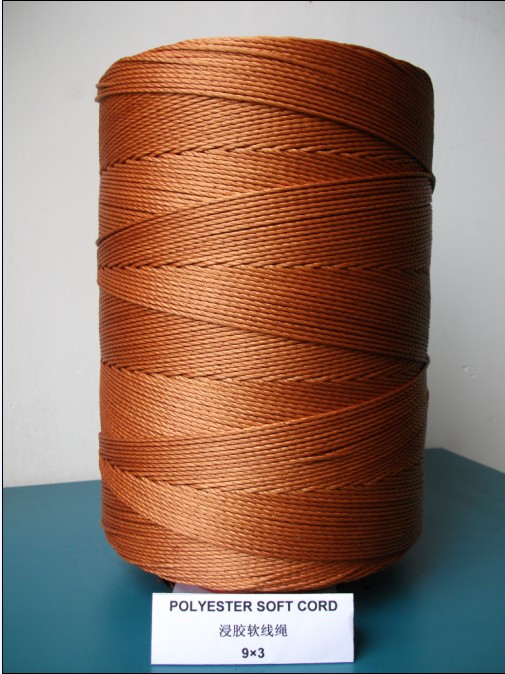 100% dipped polyester cord for v-belt 1100dtex/9*3