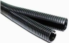 Opened polyamide flexible cable conduits