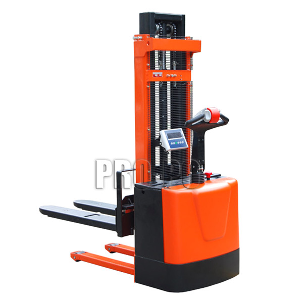 Full electric pallet stacker with scale