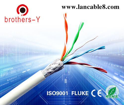 utp cat5e lan cable 4pr 24AWG 305m/pull box