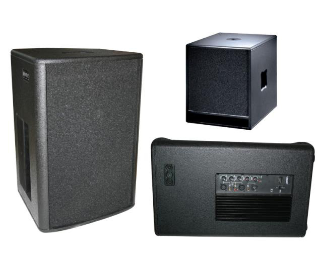 wooded cabinet speaker