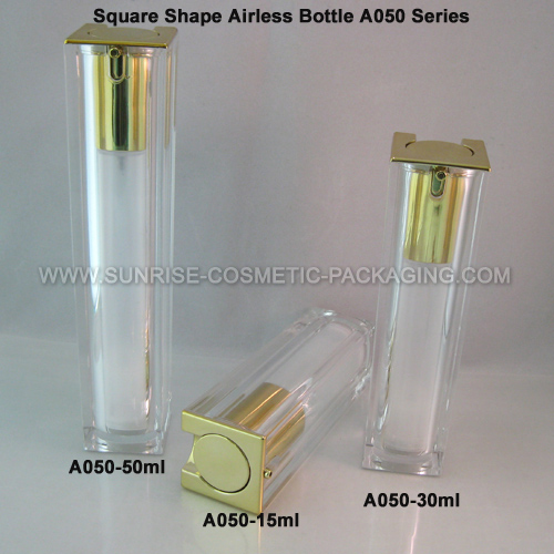 Square Shape Vacuum Cream Bottle