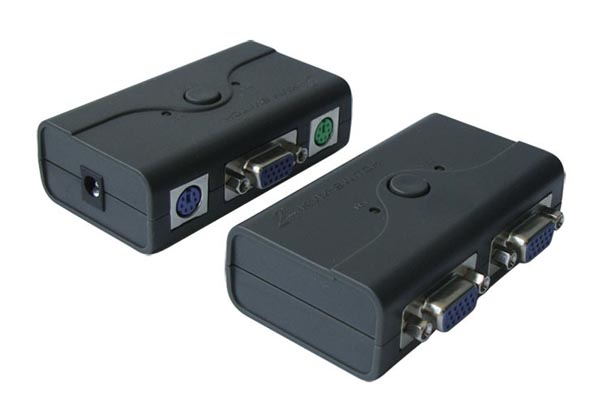 Manual PS/2 KVM SWITCH 2Port (Plastic)