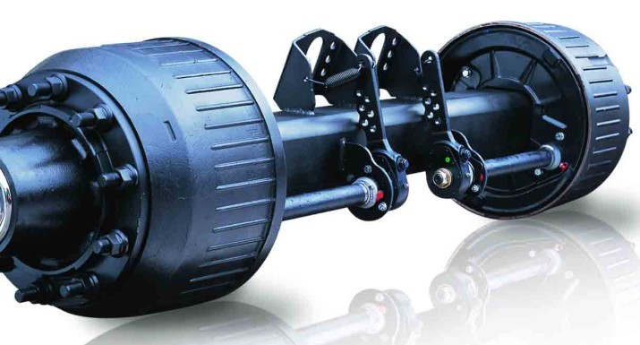 German type drum wheel axle 16ton