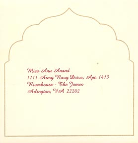 Wedding RSVP card