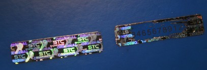 hologram scratch label