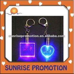 LED Crystal Key Ring