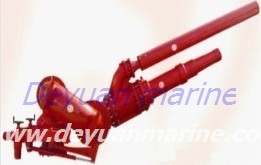 electric double pipe fire monitor