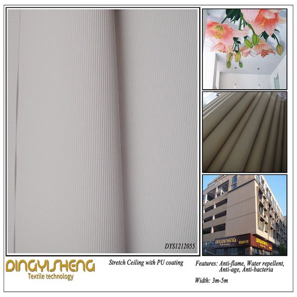 Paintable Pu Coating Stretch Ceiling Fabric